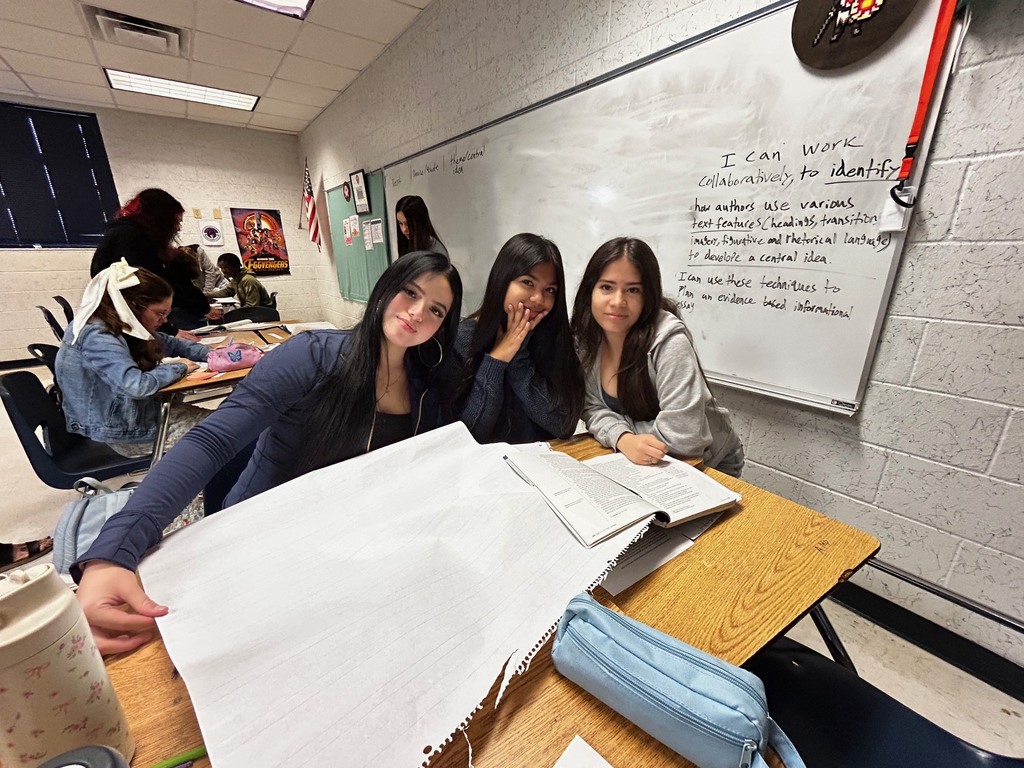 In Mr. Ray’s 10th-grade English class, students engaged in collaborative learning as they analyzed a variety of texts, including The Golden Touch, The Necklace, Civil Peace, In La Rinconada, and a poetry collection. Working in groups, students examined their assigned text to identify figurative language while discussing how these literary devices help develop the central idea. Throughout the lesson, students participated in meaningful academic conversations and supported their thinking with evidence from the text. #PanthersRISE 