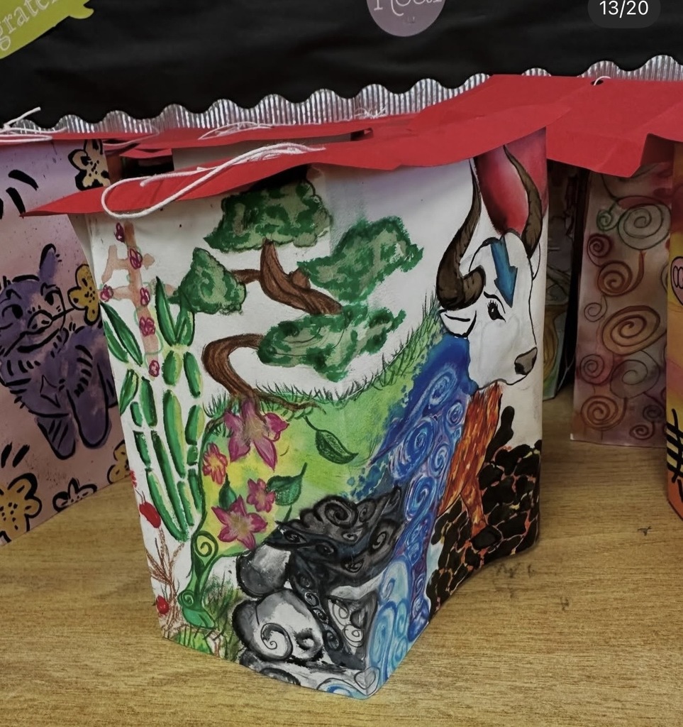 Ms. Generazio’s Art 2 students recently explored the traditions of the Chinese New Year while creating beautiful lantern projects inspired by the celebration. After learning about the cultural significance and symbolism of lanterns, students designed their own using watercolor and marker to bring their ideas to life.  The finished pieces showcase vibrant colors, detailed line work, and creative designs—from powerful tigers to beautifully patterned snakes and floral elements. By combining watercolor techniques with marker illustration, students were able to add depth, contrast, and intricate detail to their artwork.  Projects like this allow students to strengthen their artistic skills while also learning about traditions from around the world.