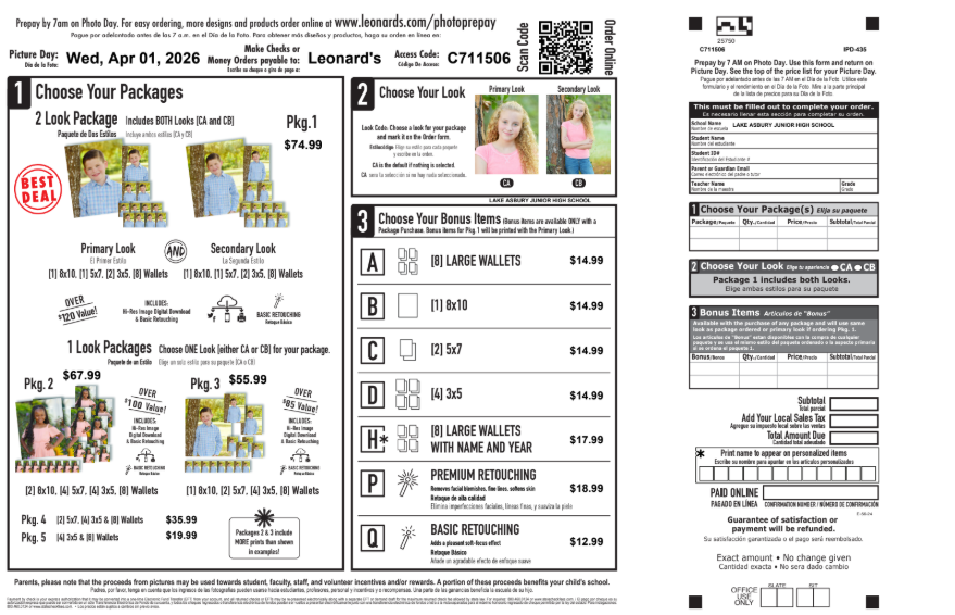 Spring Portraits April 1st Code C711506