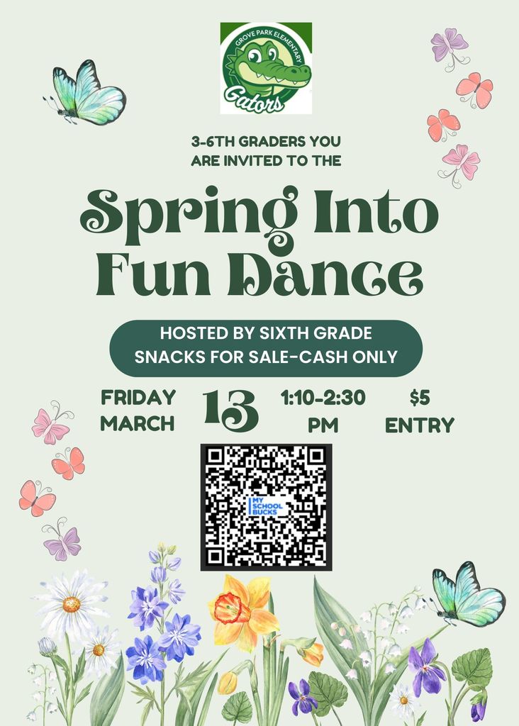 Spring Into Fun Dance Flyer