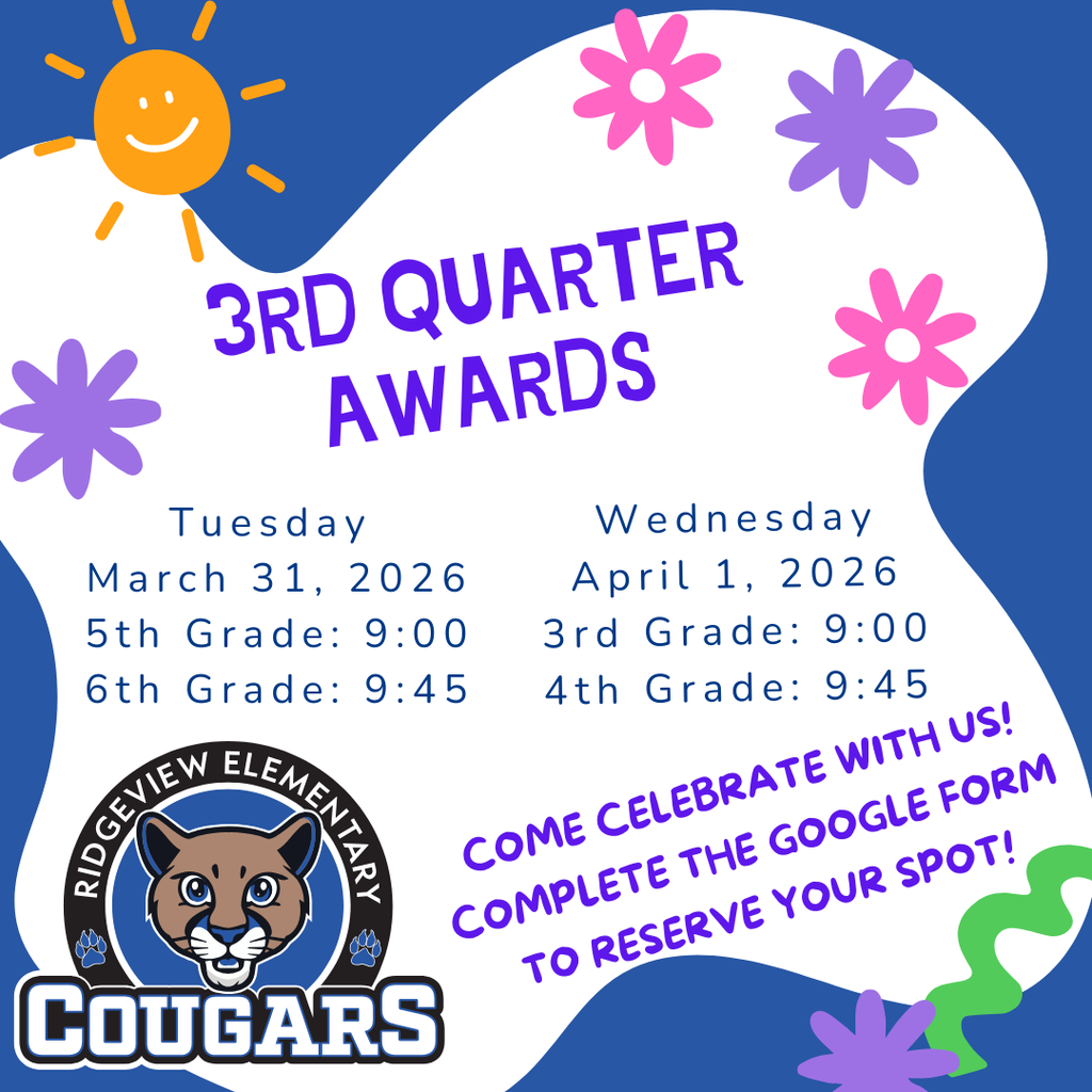 Quarter 3 Awards Ceremony Dates and Times.