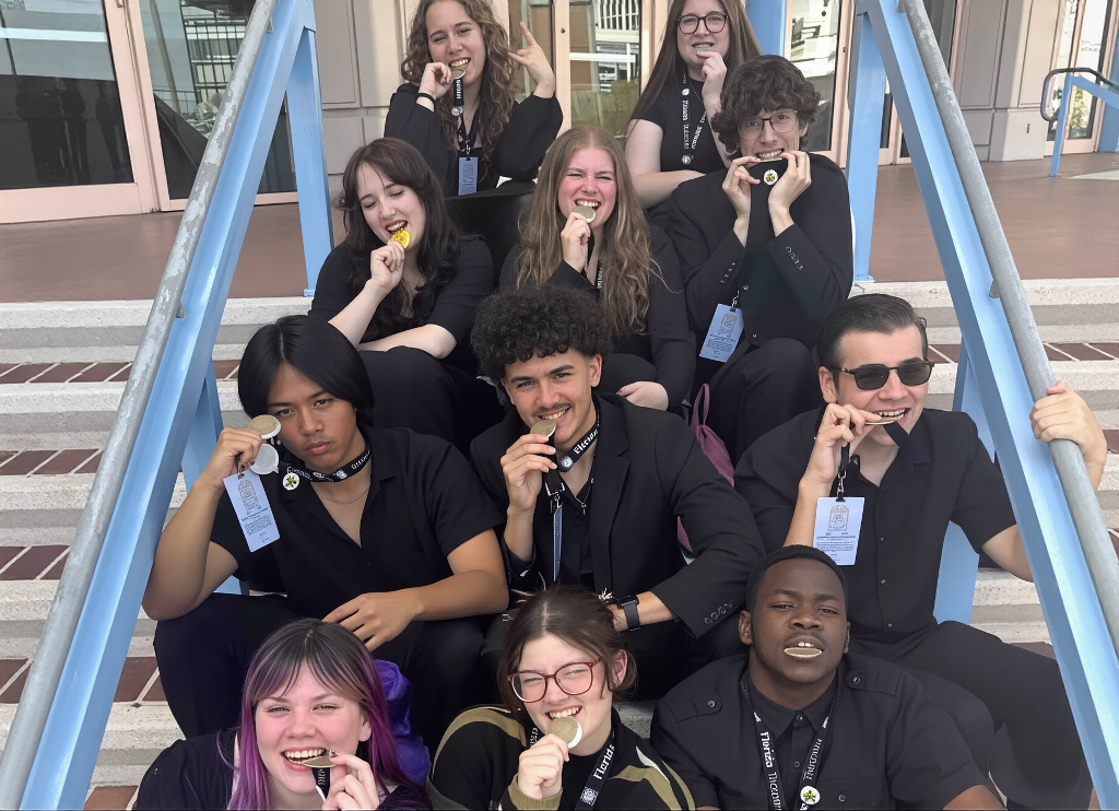 We are incredibly proud of our talented theatre students for their outstanding performance at the state level! Troupe 5709 brought home an impressive 5 Superior ratings and 2 Excellent ratings—a true testament to their hard work, creativity, and dedication.    Perfect Scores (Superior):  Vee Roberts – Monologues Lucy Bressler – Solo Musical   Superior Ratings:  Liberty Lopez, Raven Shannon, Zachary Schaefer, Vee Roberts, Gracie Phillips, Ryan Centeno, Sophie Wagner, and Paul Ligon – Choreography Ryan Centeno, Luke Jacobson, and Anthony Morejon Pastrana – Ensemble Acting Chloe Burrell – Costume Design   Excellent Ratings:  Lara Peyton – Solo Musical Chloe Burrell – Playwriting    Your passion for the arts and commitment to excellence continue to make Ridgeview proud. Congratulations to all of our performers and to Troupe 5709 on an incredible showing at state!