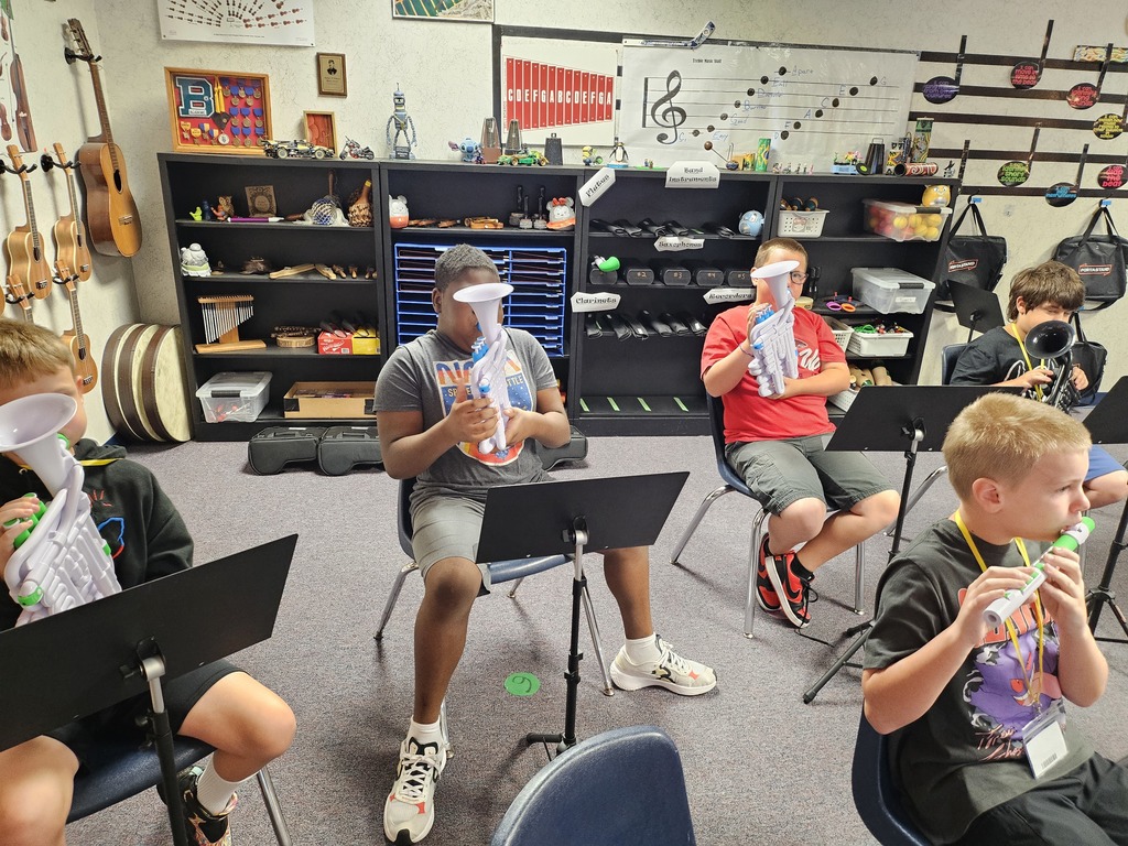 students playing instruments