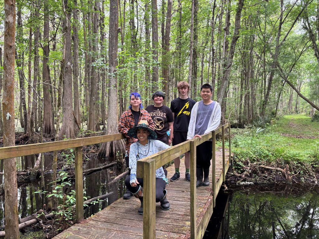  Our Earth Club members spent time giving back to our community by volunteering at Crosby Sanctuary last Saturday. Students worked together to care for the native plant garden by weeding and laying fresh mulch, helping preserve the space's natural beauty and health. They also cleaned and refilled bird feeders, supporting local wildlife and learning the importance of environmental stewardship. Experiences like this reflect our commitment to responsibility, service, and making a positive impact beyond our campus.