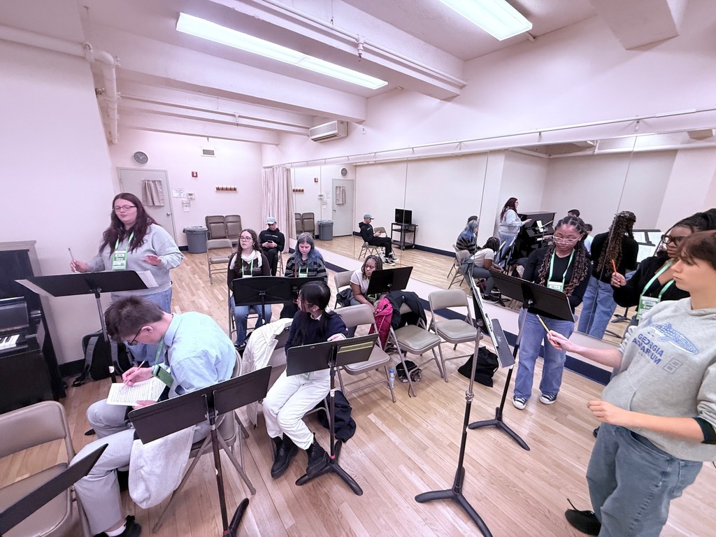 Some of our band students had the opportunity to participate in a Broadway clinic while in New York, building on the incredible experiences shared by our chorus students. They worked on a musical selection from a hit Broadway show under the direction of a Broadway music director, gaining firsthand insight into the level of precision and collaboration required in professional performance.  Experiences like this extend learning beyond the classroom and give our students a deeper appreciation for their craft.