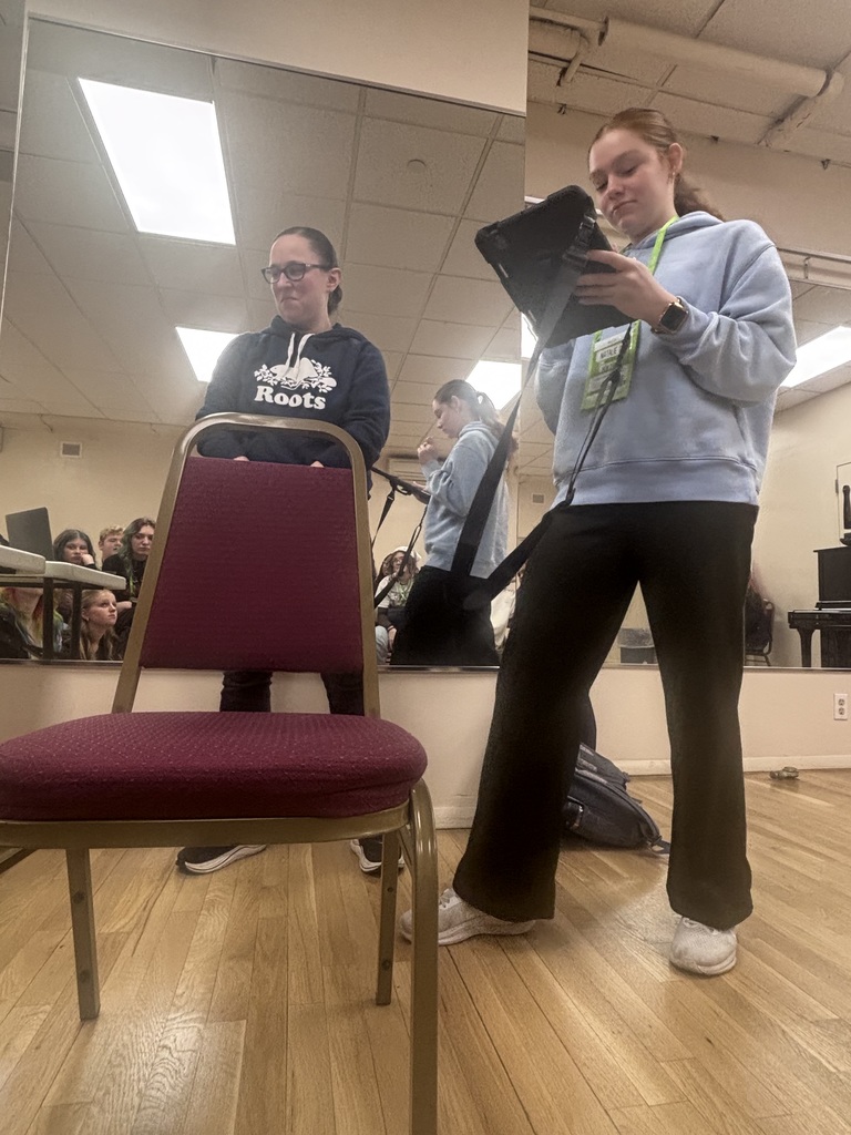 Some of our theater students had an incredible opportunity while in New York to learn from a Broadway stage manager who has worked on productions such as Wicked and Six. They gained insight into the path to becoming a stage manager and experienced what it sounds like behind the scenes as cues are called during a live performance.  Two of our students, Madison McLevy and Natalie Dimaio, even had the chance to step into the role themselves by practicing calling a song from the show. What an unforgettable, hands-on experience!  Opportunities like this give our students a deeper understanding of the many roles that bring a production to life. We are proud of how they represented our school and embraced this unique behind-the-scenes experience!