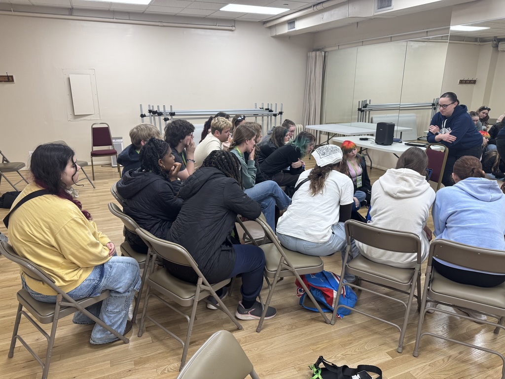 Some of our theater students had an incredible opportunity while in New York to learn from a Broadway stage manager who has worked on productions such as Wicked and Six. They gained insight into the path to becoming a stage manager and experienced what it sounds like behind the scenes as cues are called during a live performance.  Two of our students, Madison McLevy and Natalie Dimaio, even had the chance to step into the role themselves by practicing calling a song from the show. What an unforgettable, hands-on experience!  Opportunities like this give our students a deeper understanding of the many roles that bring a production to life. We are proud of how they represented our school and embraced this unique behind-the-scenes experience!