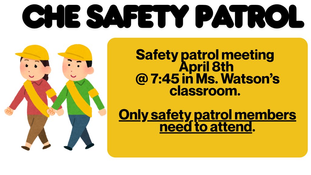 Safety Patrol Meeting