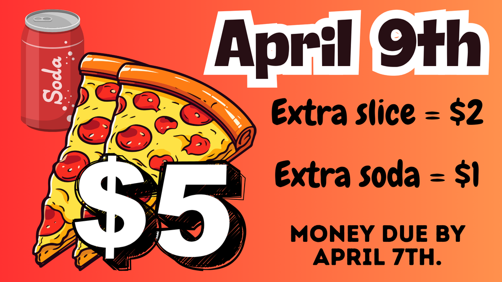 4/9 Half Day Pizza Sale