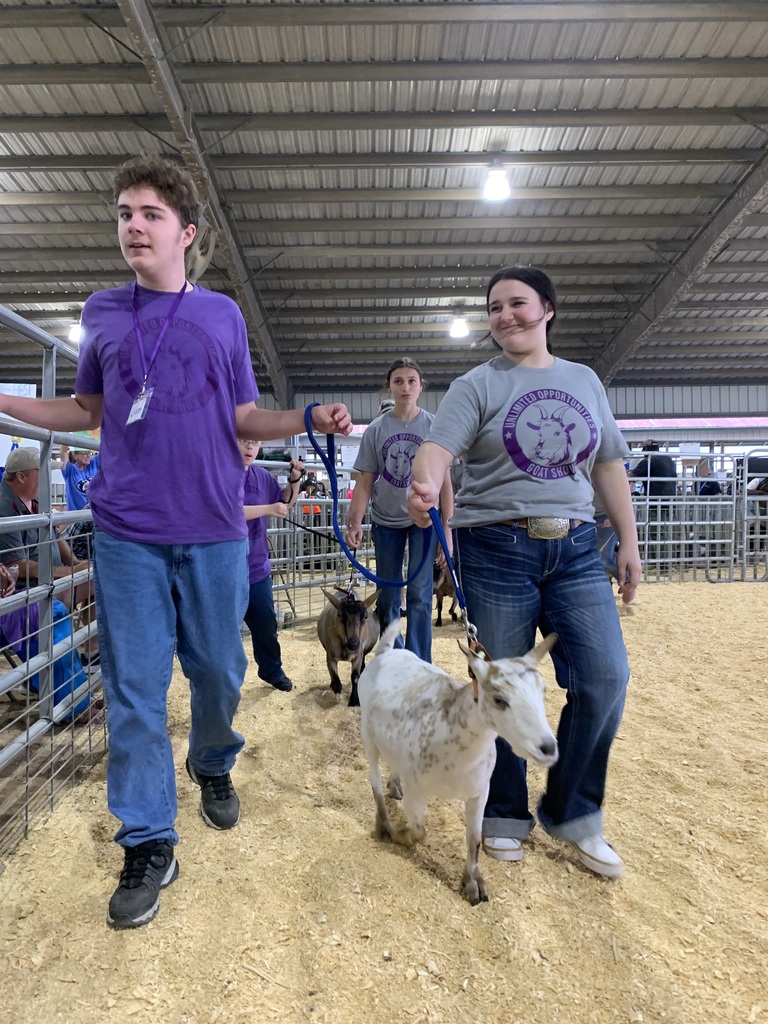 It was all smiles on opening night of the Clay County Fair during the Unlimited Opportunities Goat Show! 🐐💙 Our Ridgeview students have been working hard and practicing for their moment in the show ring, and it truly showed. This incredible program provides children with special needs the opportunity to participate in the fair and experience the pride of showing a goat. With the stands filled with family, friends, and community members cheering them on, it was a special and memorable night for all involved. We are so proud of our Ridgeview exhibitors!