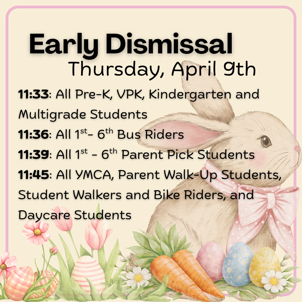 Early Dismissal Thursday 4-9