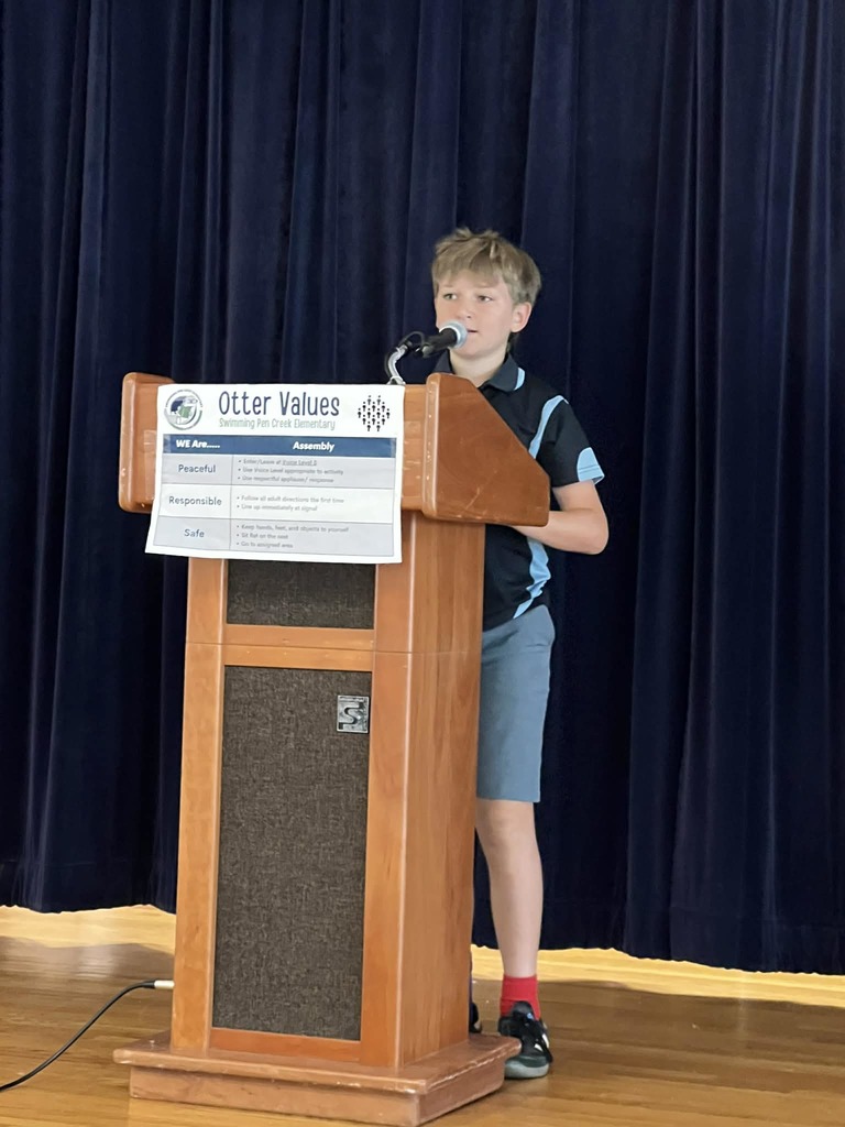 Tropicana Speech Contest was such a great event today! We had classroom winners in 4th, 5th and 6th grade compete in the schoolwide competition and they did an amazing job. Congrats to our grade level winners....Abin G., Rowan T. and Hunter H.