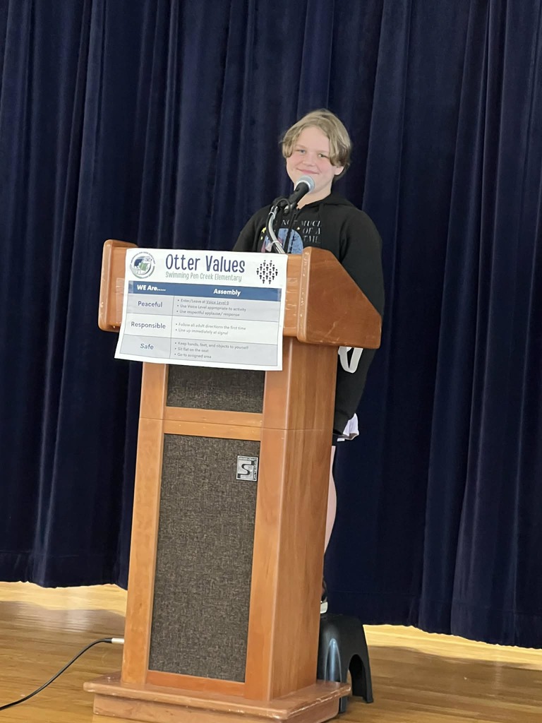 Tropicana Speech Contest was such a great event today! We had classroom winners in 4th, 5th and 6th grade compete in the schoolwide competition and they did an amazing job. Congrats to our grade level winners....Abin G., Rowan T. and Hunter H.