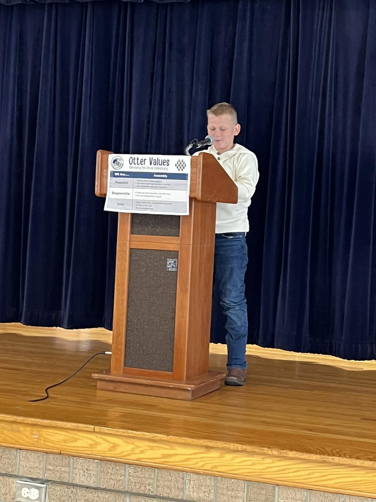 Tropicana Speech Contest was such a great event today! We had classroom winners in 4th, 5th and 6th grade compete in the schoolwide competition and they did an amazing job. Congrats to our grade level winners....Abin G., Rowan T. and Hunter H.