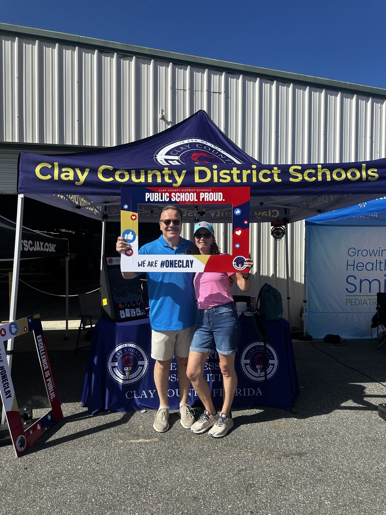 Superintendent Broskie and Mrs. Broskie at the Clay County Fair
