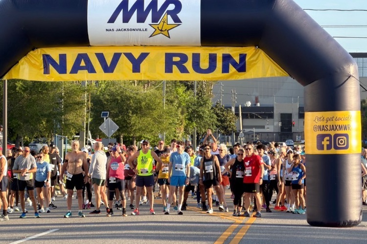 Starting line for the Navy Run