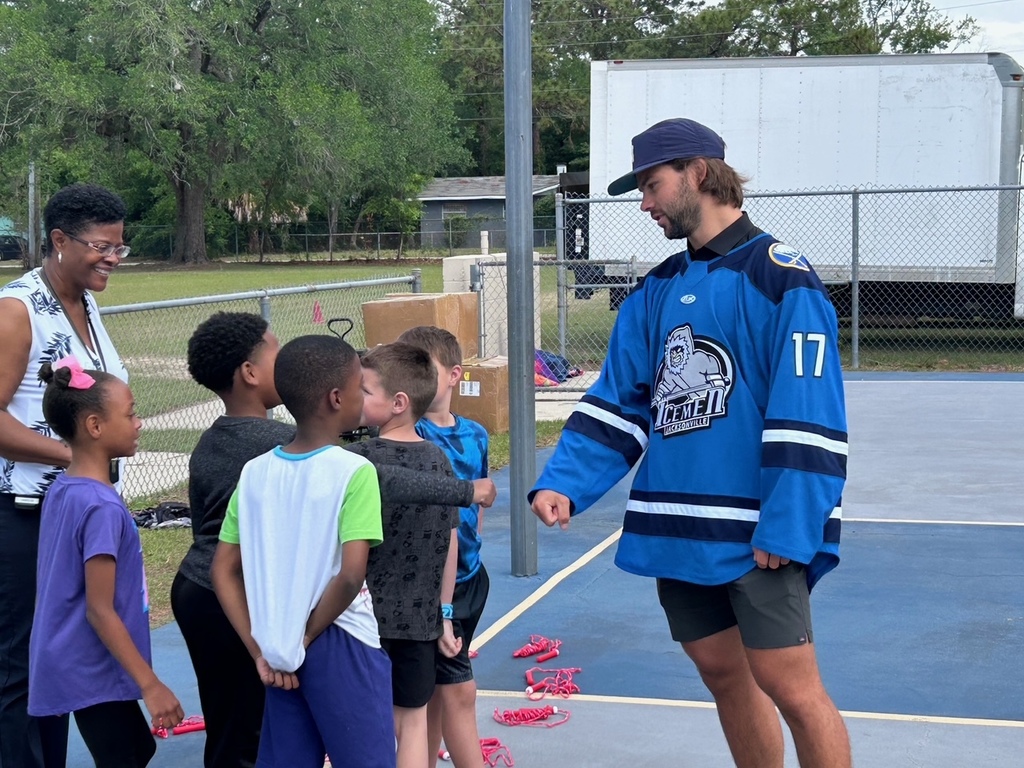 The Jacksonville Icemen Visit to Grove Park Elementary