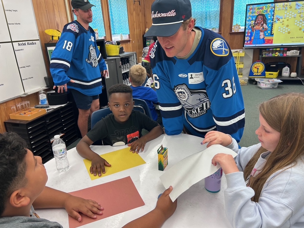 The Jacksonville Icemen Visit to Grove Park Elementary