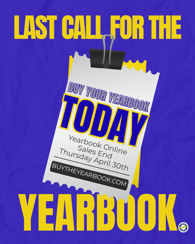 Manatee Families! 🐾  This is your last chance to secure a 2026 yearbook online! Don’t let these precious memories slip away. Online sales close strictly at midnight on Thursday, April 30th.  🕒 Deadline: April 30th @ Midnight