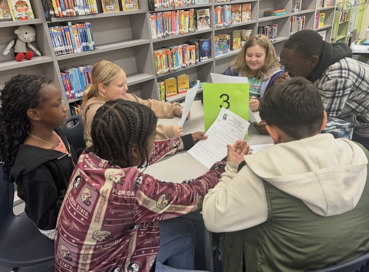 Photo of students reading in groups