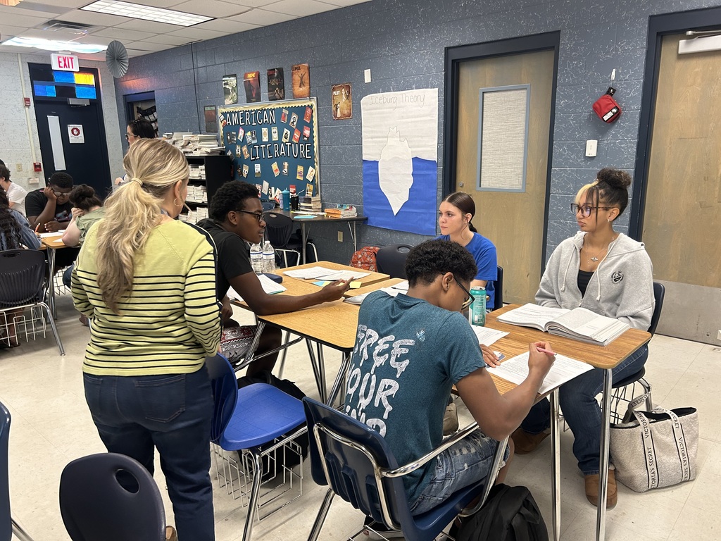 Students in Ms. Michaels and **Mr. Gonzalez’s Junior English class were engaged in a powerful lesson using Iceberg Theory while analyzing The Leap by Louise Erdrich. Through collaboration, discussion, and text-based evidence, students explored the difference between what is explicitly stated in a story and what is implied beneath the surface.  Using group tasks, written responses, and meaningful academic conversations, students strengthened critical reading skills by making inferences, supporting claims with evidence, and explaining their thinking. Lessons like this prepare students not only for assessments, but for deeper understanding and thoughtful analysis.  Great things are happening in our classrooms every day at Ridgeview!