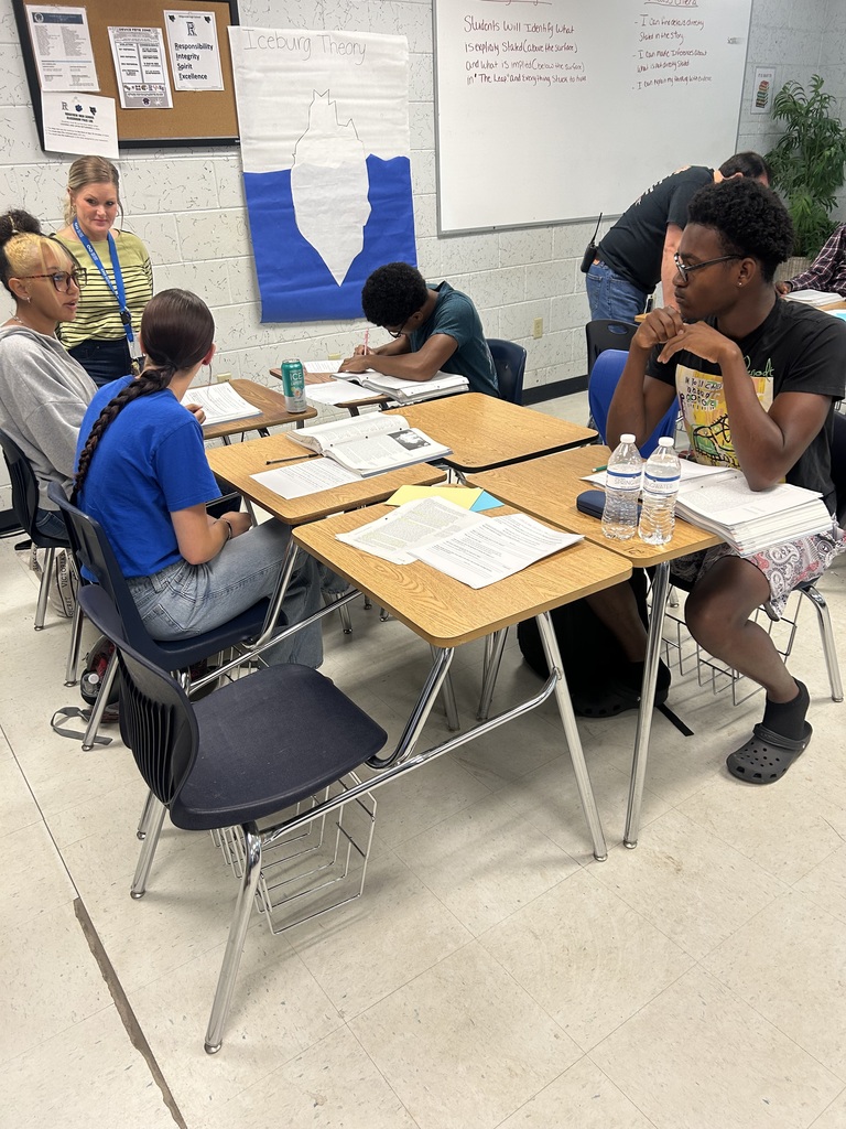 Students in Ms. Michaels and **Mr. Gonzalez’s Junior English class were engaged in a powerful lesson using Iceberg Theory while analyzing The Leap by Louise Erdrich. Through collaboration, discussion, and text-based evidence, students explored the difference between what is explicitly stated in a story and what is implied beneath the surface.  Using group tasks, written responses, and meaningful academic conversations, students strengthened critical reading skills by making inferences, supporting claims with evidence, and explaining their thinking. Lessons like this prepare students not only for assessments, but for deeper understanding and thoughtful analysis.  Great things are happening in our classrooms every day at Ridgeview!