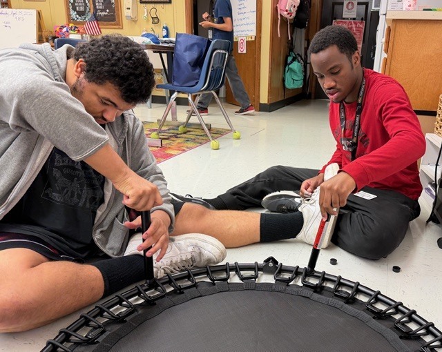 Great things are happening in Ms. Weaver’s classroom, where students are learning lessons that go far beyond academics. While helping clean, organize, and complete minor classroom projects, students are also building important life skills such as teamwork, empathy, communication, and understanding that every learner has different needs.  Recently, students worked together to assemble new sensory tools for the classroom, taking ownership of the project through problem-solving, collaboration, and leadership. Along the way, they had meaningful conversations about how people learn differently and how supports can help individuals feel calm, focused, and ready to learn.  We are proud of the inclusive environment being created in this classroom—one where students are learning to support one another, celebrate differences, and grow together every day.