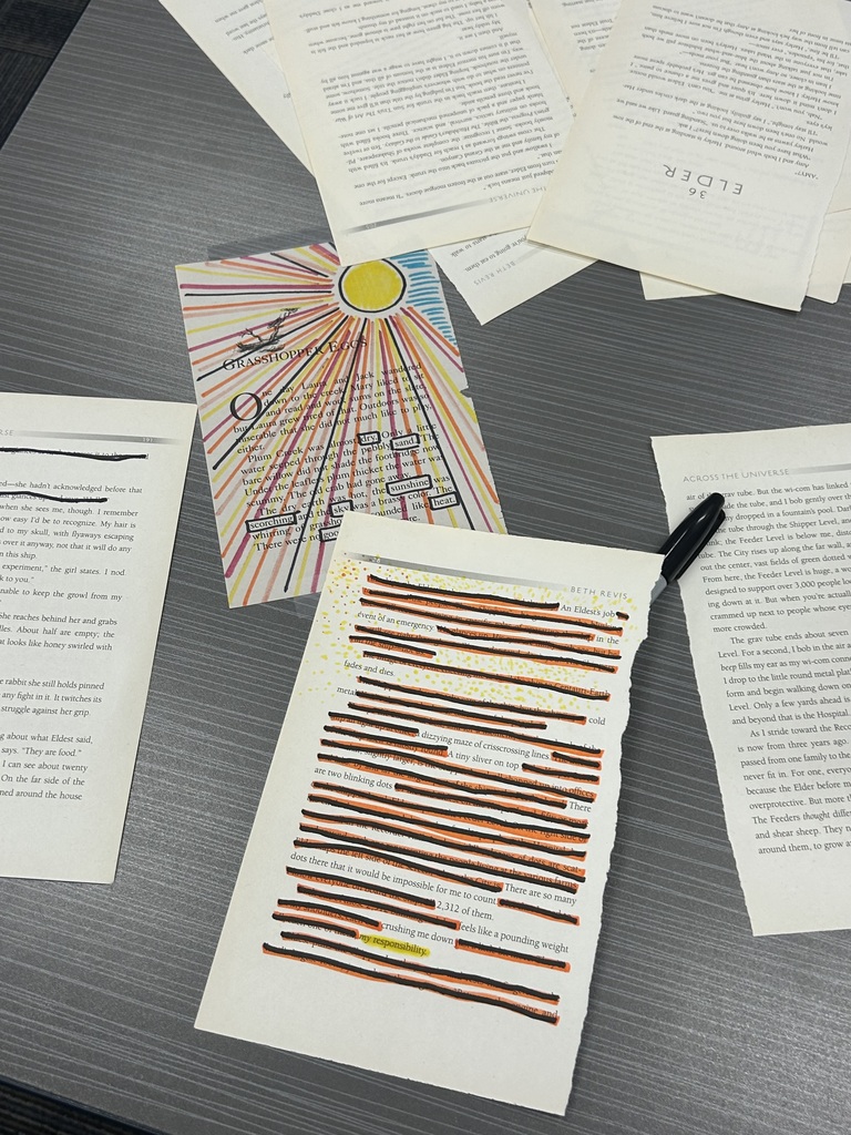 Our students are always greeted with engaging and creative opportunities thanks to the incredible work of Ms. Pittman in the library. From interactive literacy activities to hands-on projects that make reading and writing come alive, she continually creates experiences that invite students to think, create, and connect.  Recently, students had the opportunity to celebrate National Poetry Month through a fun and artistic Blackout Poetry activity, transforming printed pages into original works of art and expression. Activities like these help students see that literacy can be creative, meaningful, and enjoyable.  We are grateful for the energy, innovation, and welcoming environment Ms. Pittman brings to our campus each day. The library is truly a place where learning and imagination thrive.