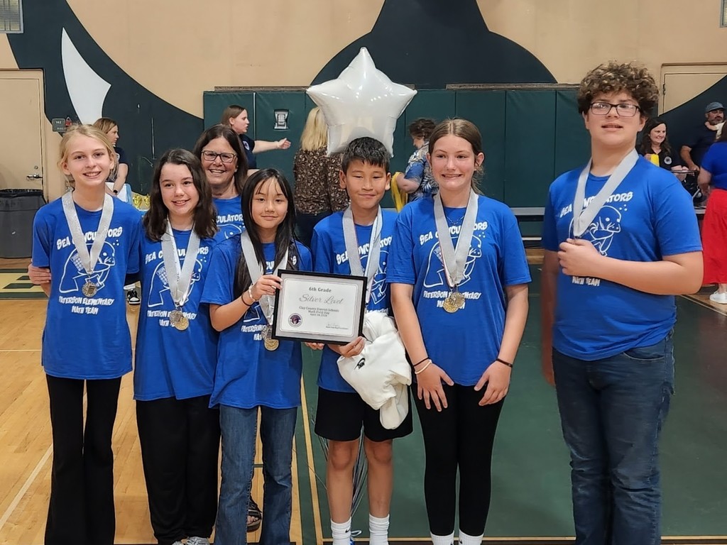 We are thrilled to announce the outstanding results from today's district-wide Math Field Day competition!  Our students demonstrated exceptional problem-solving skills and academic excellence across the board. Please join us in celebrating:  4th Grade: 1st Place Overall  5th Grade: 2nd Place Overall  6th Grade: Silver Level Award  Congratulations to the students and the dedicated teachers who helped prepare them for this success. This is a testament to the strong mathematical foundation being built in our classrooms! 📚📐