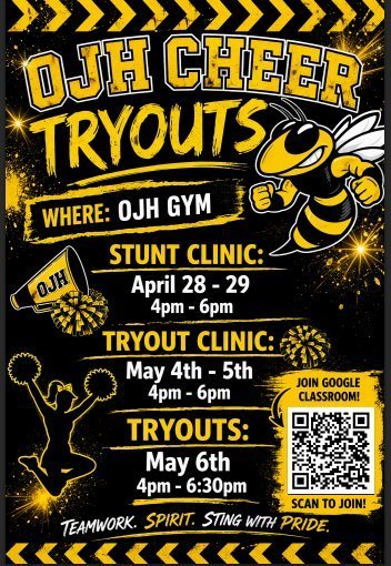 OPJ Cheer Tryouts