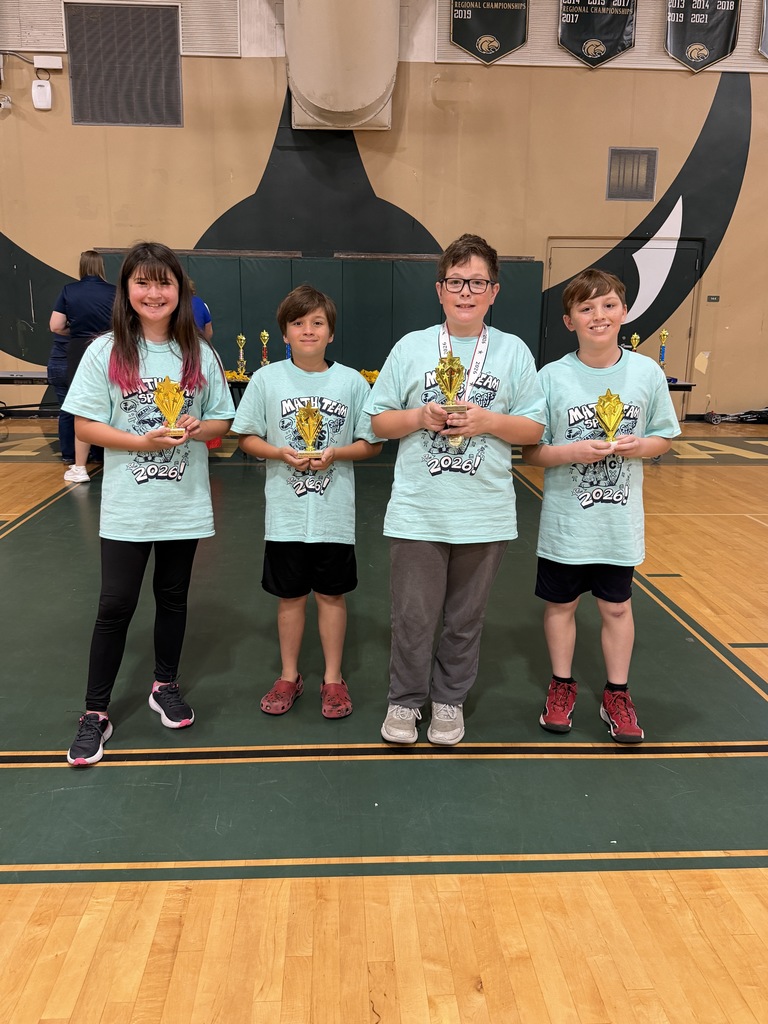 Students and Staff with Awards and Trophies