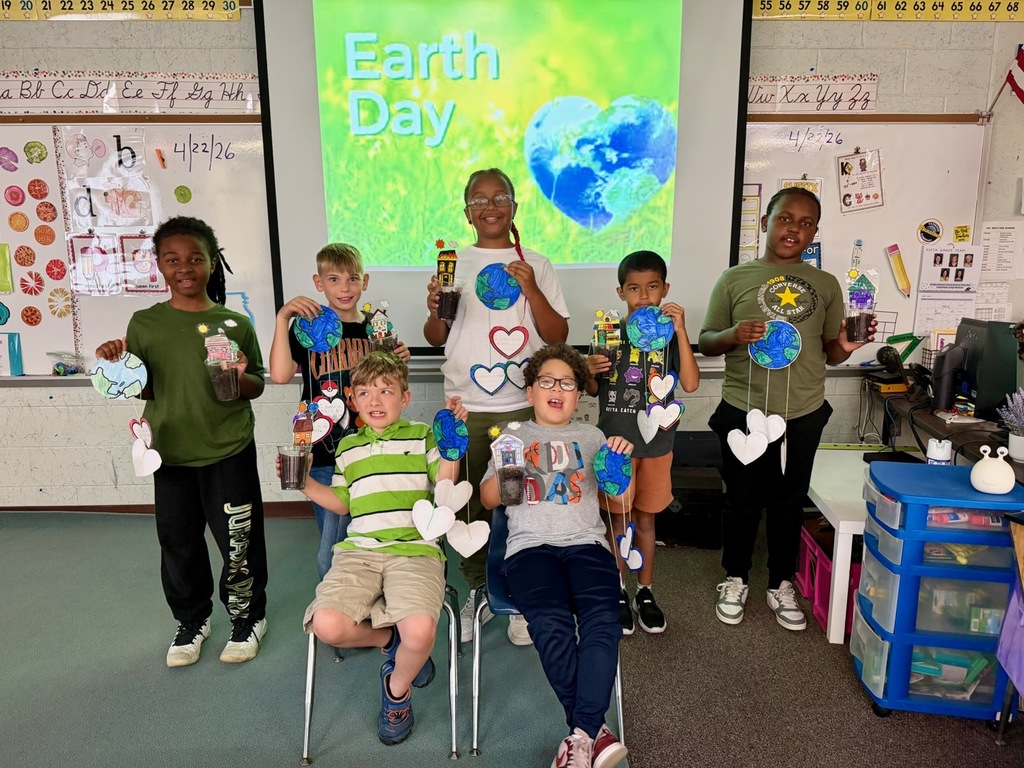 Mrs. Terry’s class went green for Earth Day! 🌿 Our students spent the day getting their hands in the dirt to plant new life and writing heartfelt promises to protect our planet. The future looks bright (and green) in Paterson! 🌎✨  #EarthDay #PositivelyPaterson