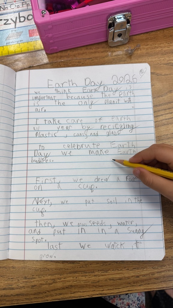 "Reduce, Reuse, and get REALLY cute! 🌎✨ Mrs. McCarty’s class celebrated Earth Day by diving into the world of recycling and crafting their very own Earth Day Buddies! Who knew saving the planet could look this good? ♻️🤖"
