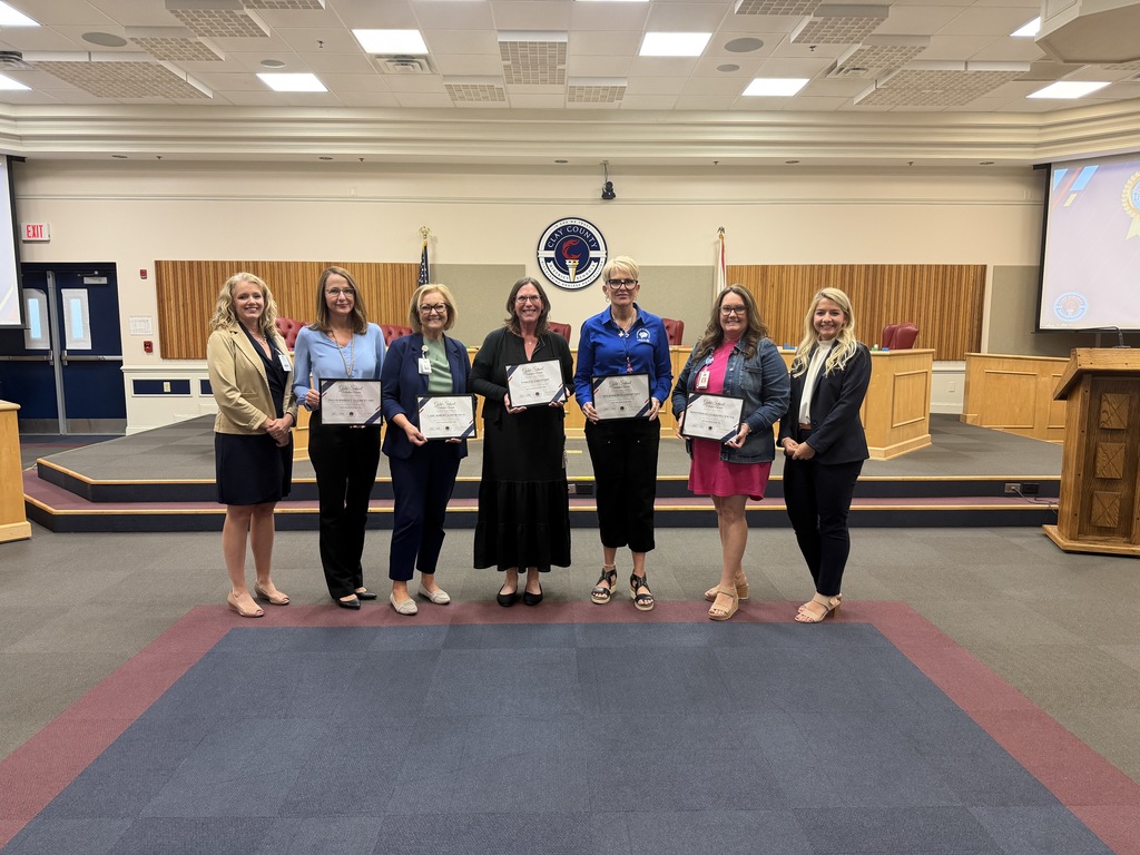 Principals With their awards for school volunteerism