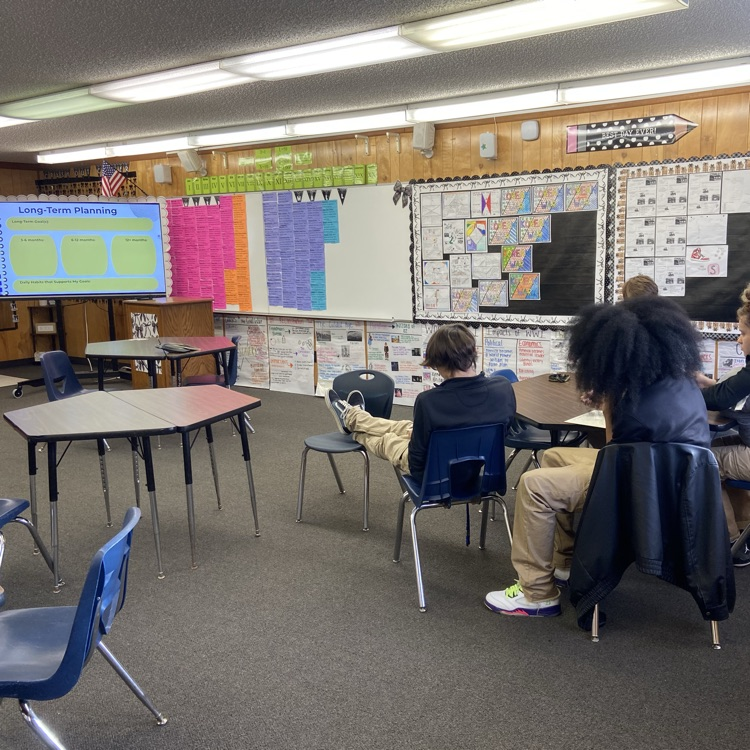 students actively engaging any lesson about goal planning