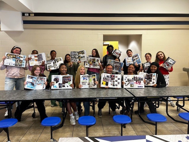 We are incredibly proud of our Yearbook students and their sponsor, Ms. Crews, for their diligent work in creating another fantastic yearbook for Ridgeview High School. What many people see as a finished book is actually the result of a yearlong process filled with planning, creativity, teamwork, and dedication. From the first day of school, students work to capture the moments that make each year special by attending events, taking photos, conducting interviews, writing stories, designing layouts, meeting deadlines, and carefully reviewing every detail. Each page reflects the memories, accomplishments, and spirit of our students, staff, and school community. Thank you to Ms. Crews for her leadership and guidance and to our Yearbook staff for preserving the story of this school year in such a meaningful way.