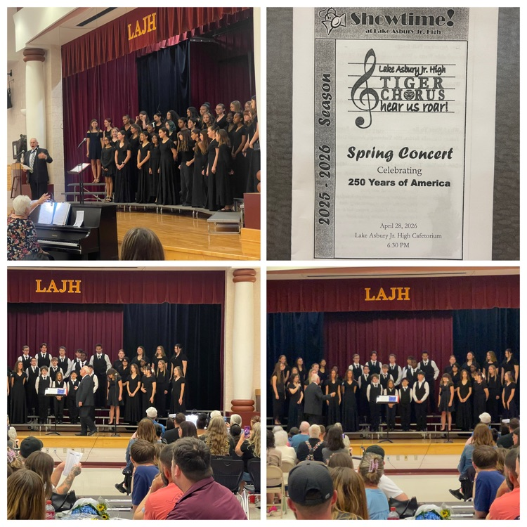 LAJH spring chorus concert!