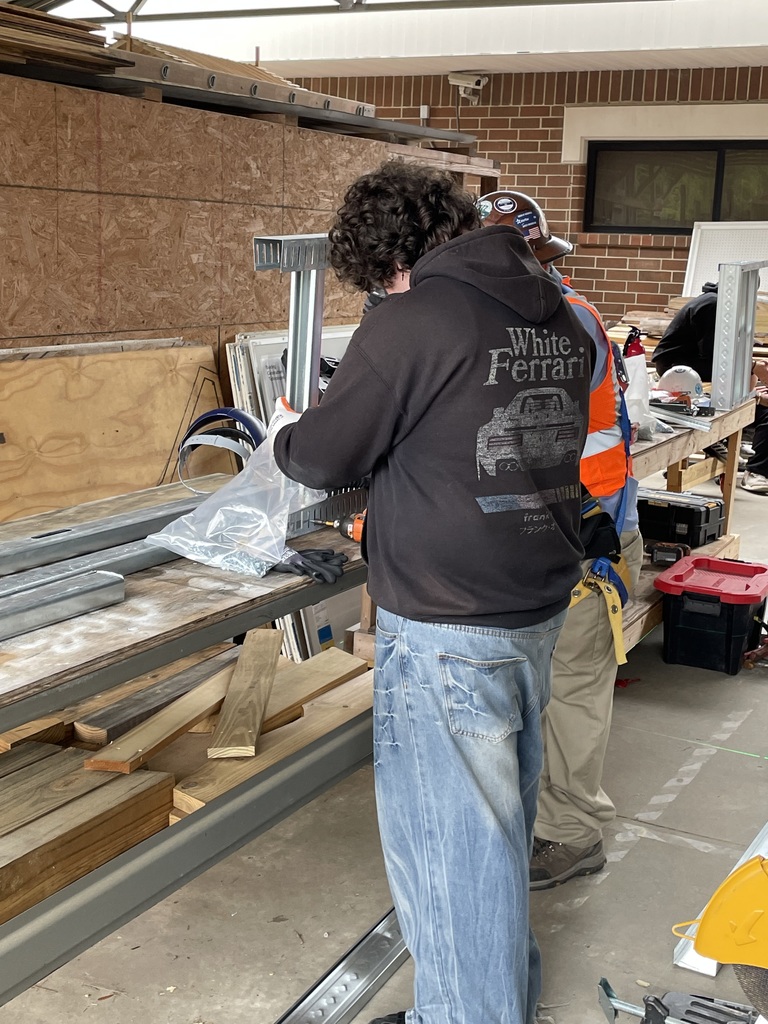 Students also had the opportunity to observe and participate in cutting materials safely, learning proper procedures and gaining a deeper understanding of job site expectations, equipment, and safety practices. We are incredibly grateful for Kirbyco Builders’ continued support as a valued business partner and for helping bring real-world learning to life for our students.