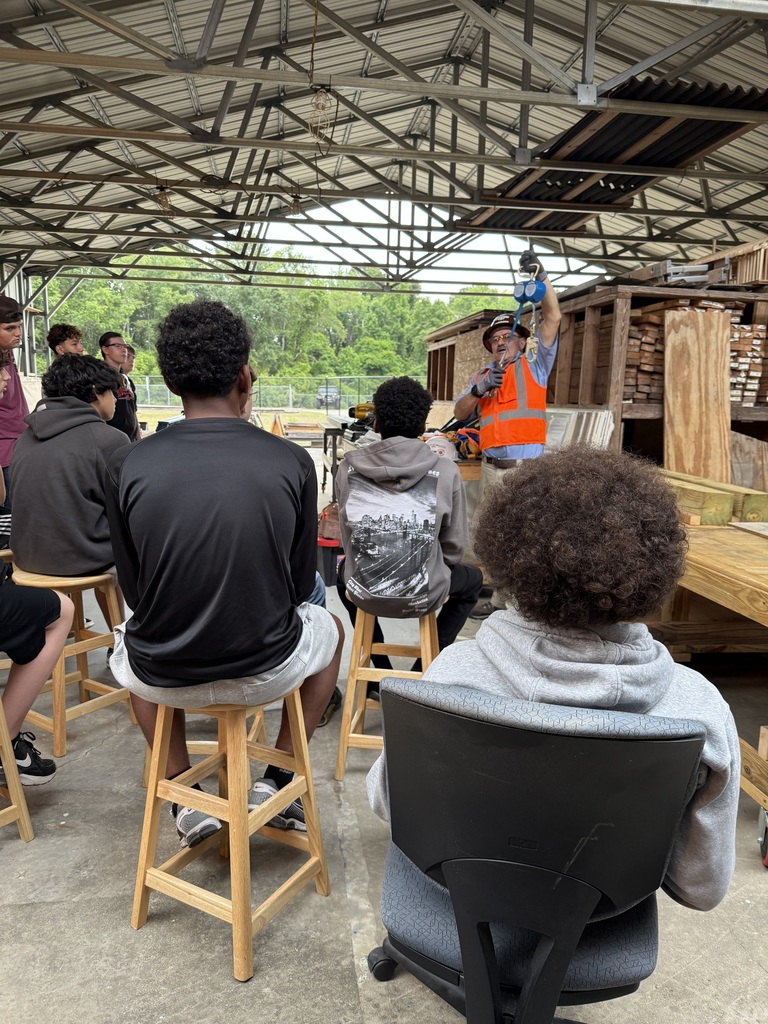 Students also had the opportunity to observe and participate in cutting materials safely, learning proper procedures and gaining a deeper understanding of job site expectations, equipment, and safety practices. We are incredibly grateful for Kirbyco Builders’ continued support as a valued business partner and for helping bring real-world learning to life for our students.