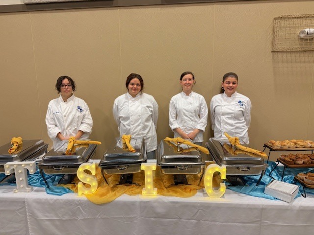 Our Culinary students recently had the honor of catering the annual Take Stock in Children event, and they did an outstanding job! From preparation to presentation, our students showcased their skills, professionalism, and attention to detail while serving our community. Events like this provide real-world experience and highlight the incredible talent within our Culinary program.  We are so proud of the hard work and dedication our students put into making this event a success!