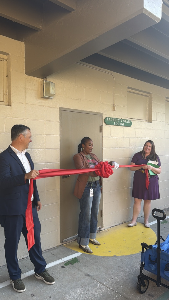 Teachers Lounge Ribbon Cutting 