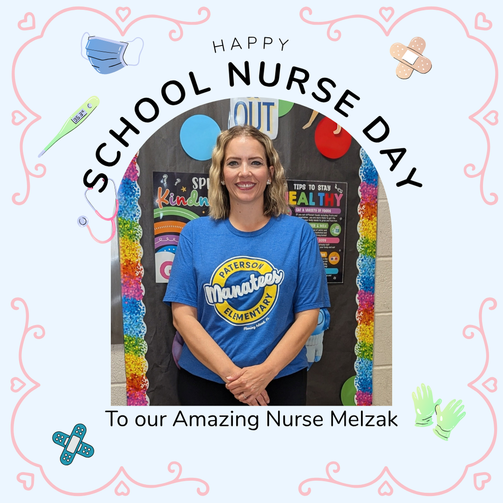 Giving a huge SHOT-OUT to the best in the business: Nurse Melzak! 🩺🩹  It’s School Nurse Appreciation Week, and we couldn’t let it pass without celebrating the woman who keeps us all healthy, safe, and upright. Whether it’s a scraped knee, a mystery tummy ache, or just needing a quiet place to rest, Nurse Melzak handles it all with a smile and a bandage.  We love you, Nurse Melzak! Thanks for being the "heart" of our school. ❤️