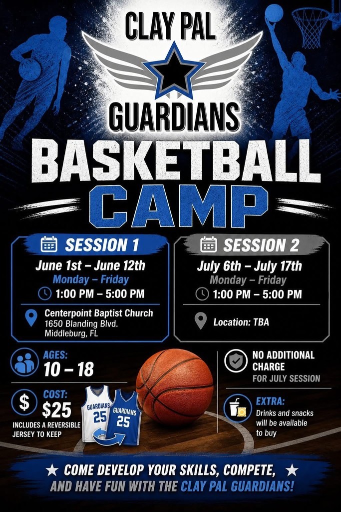 PAL Basketball Camp June 1-12th 1-5 pm ages 10-18 with a cost of $25