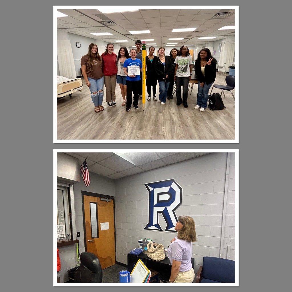 Two collage images: one with people in a room, one holding a trophy, and another with a woman standing and talking.