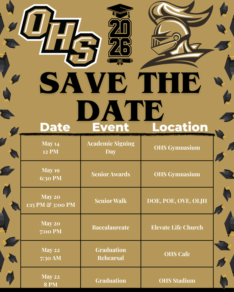 Class of 2026 Save the Date Flyer