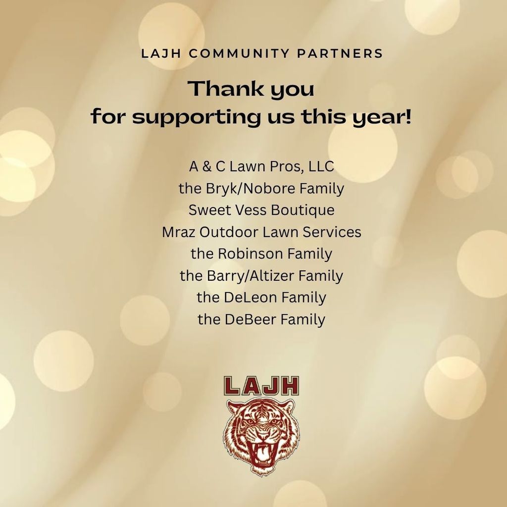 Thank you to our LAJ community partners!