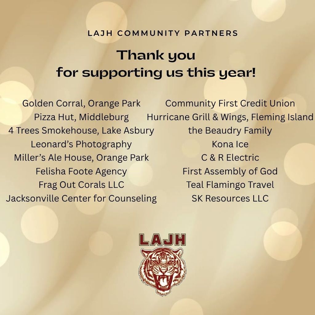 Thank you to our LAJ community partners!