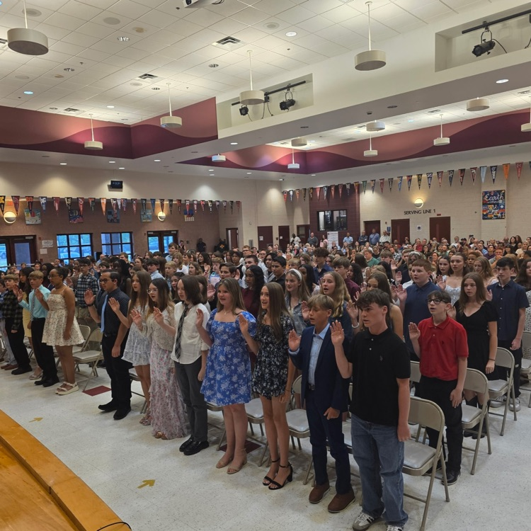 NJHS induction ceremony at Lake Asbury Junior
