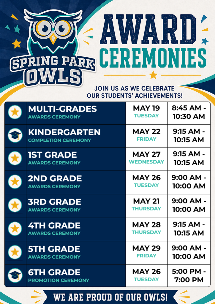 awards dates