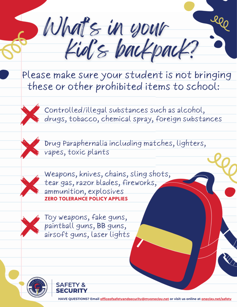 Prohibited Items graphic